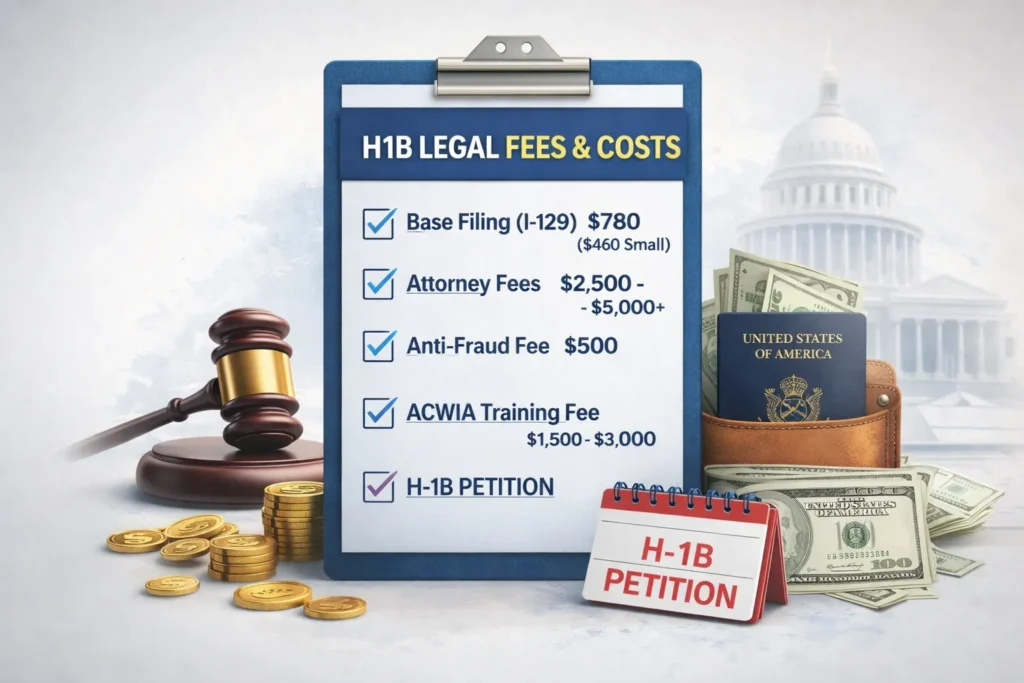 H1B visa attorney fees