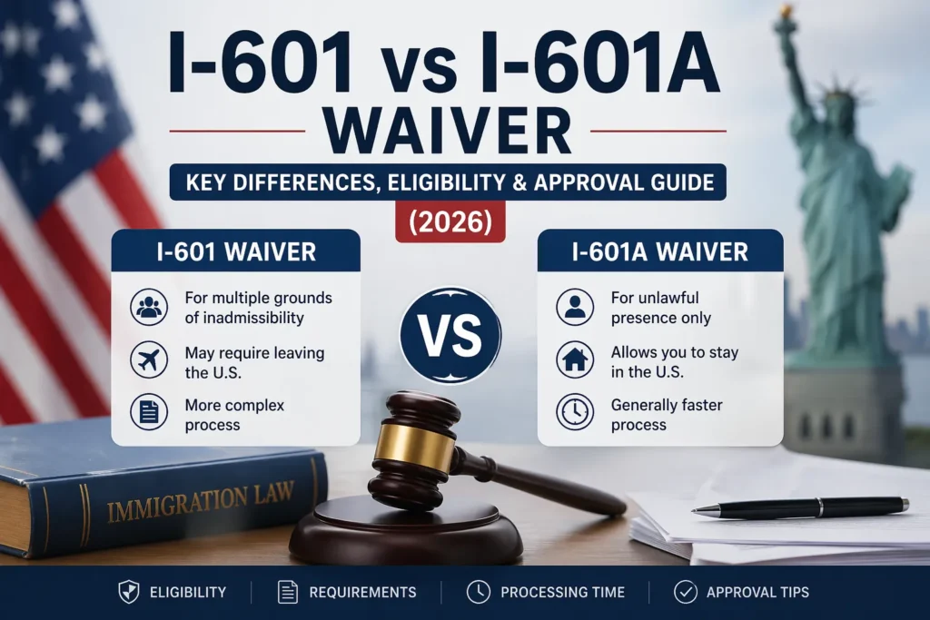 i-601 vs i-601a waiver