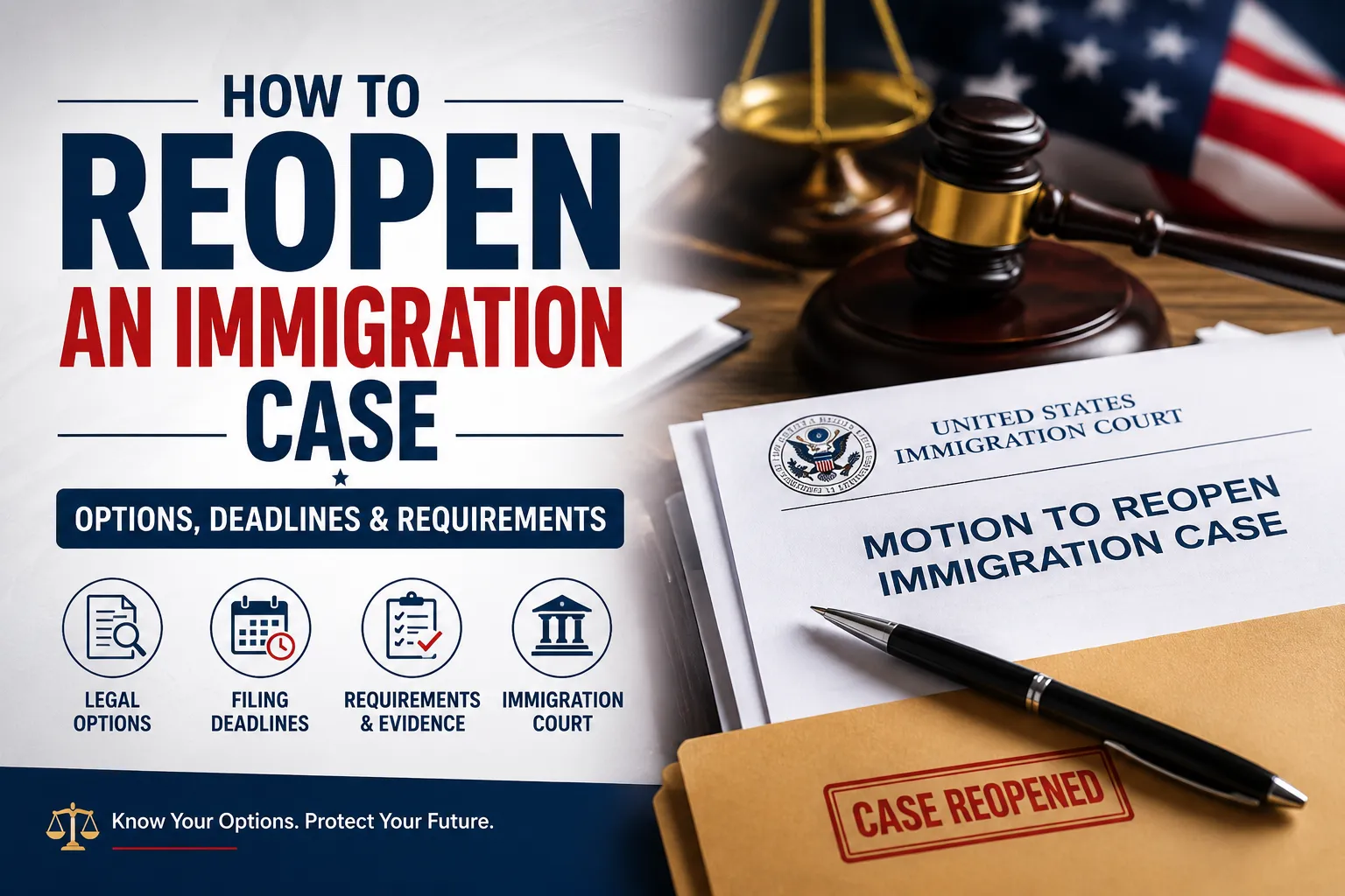 How to Reopen an Immigration Case: Options, Deadlines & Requirements